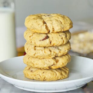 stack of oatmeal cookies recipe without eggs