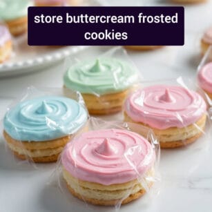How to store buttercream frosted cookies