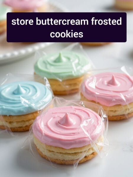 How to store buttercream frosted cookies