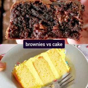 brownies vs cake