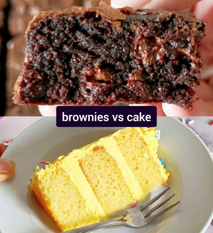 brownies vs cake