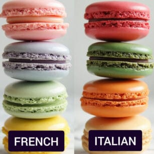 french vs Italian macarons