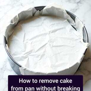 how to remove cake from pan without breaking
