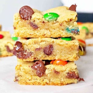 M&M cookie bars recipe
