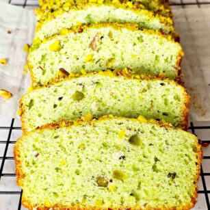 Pistachio loaf cake