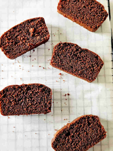 chocolate loaf cake recipe Image and recipe by Sayali Bhave. Copyright : www.dessertkatta.com