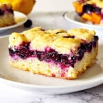Lemon blueberry bars. Image and recipe by Sayali Bhave. Copyright : www.dessertkatta.com